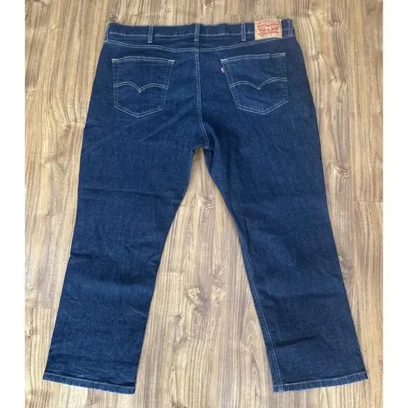 Levis 541 Jeans Mens Sz 44x29 Dark Wash Straight Denim Cotton Blend - Picture 2 of 7